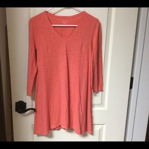 Eileen Fisher Cotton/Hemp Tunic Top EUC PRICE FIRM